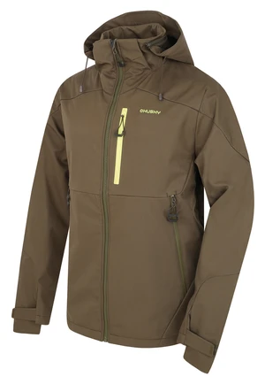 Husky Sauri M XL, tm. khaki Pánská softshell bunda