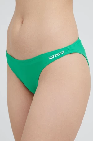 Plavkové kalhotky Superdry zelená barva