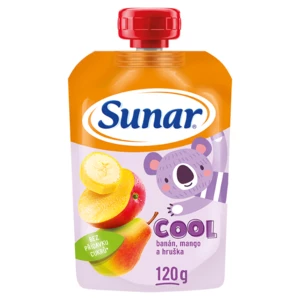 SUNAR Cool ovocná kapsička hruška banán mango 12m + 120 g