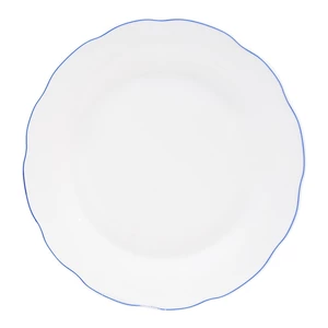 Biely porcelánový plytký tanier Orion Blue Line, ⌀ 26,5 cm