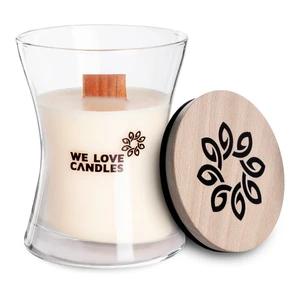 Sviečka zo sójového vosku We Love Candles Ivory Cotton, doba horenia 48 hodín