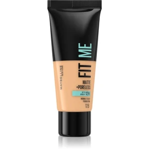 MAYBELLINE NEW YORK Fit Me! Matte+Poreless matující make-up pro normální a mastnou pleť odstín 128 Warm Nude 30 ml