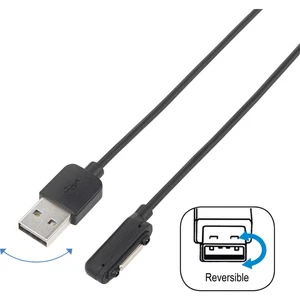 Renkforce pre mobilný telefón prepojovací kábel [1x USB 2.0 zástrčka A - 1x Sony Xperia magnetická prípojka] 0.75 m USB