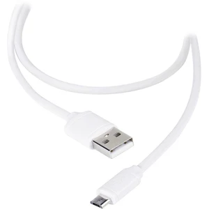 Vivanco #####USB-Kabel USB 2.0 #####USB-A Stecker, #####USB-Micro-B Stecker 1.20 m biela