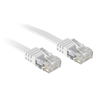 LINDY 47502 RJ45 sieťové káble, prepojovacie káble CAT 6 U/UTP 2.00 m biela s ochranou 1 ks