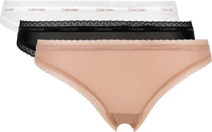 Calvin Klein 3 PACK - dámská tanga QD3802E-FIY XL