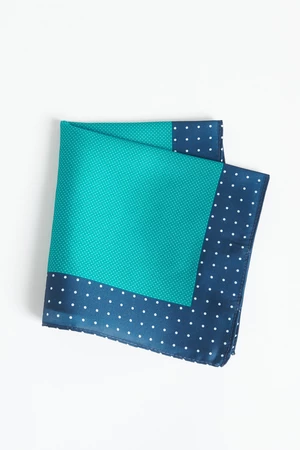 ALTINYILDIZ CLASSICS Men's Green-Navy Blue Patterned Handkerchief