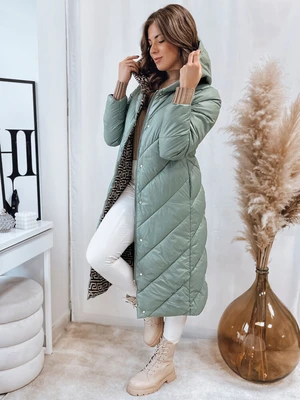 Women's quilted winter coat CELESTIE green Dstreet