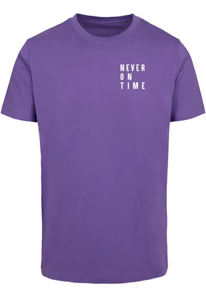 Never On Time Tee Ultraviolet