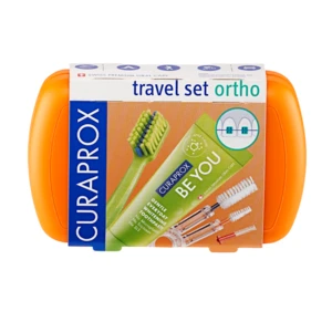 CURAPROX Travel set ORTHO oranžový 1 kus