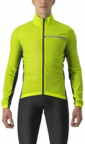 Castelli Squadra Stretch Chaqueta Electric Lime/Dark Gray L Chaqueta de ciclismo, chaleco