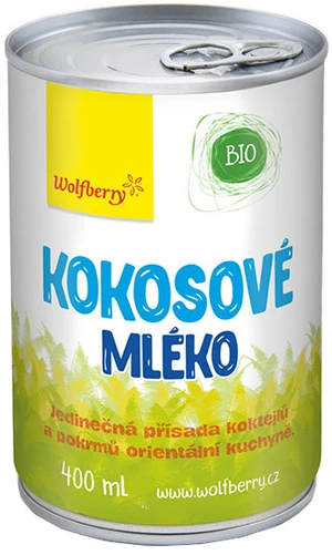 WOLFBERRY Kokosové mléko BIO 400 ml