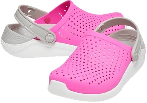 Crocs LiteRide Clog Sandalen Electric Pink/White 33-34