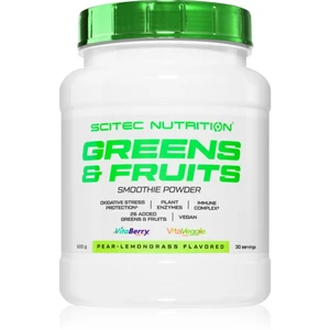 Scitec Nutrition Greens & Fruits prášek na přípravu nápoje s vitamíny příchuť Pear-Lemon Grass 600 g