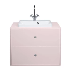 Różowa wisząca szafka pod umywalkę 80x62 cm Color Bath – Tom Tailor