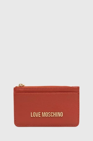 Peňaženka Love Moschino dámska, oranžová farba, JC5614PP1LLD0000