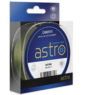 Delphin návazcová šňůrka astro 8-průměr 0,13 mm / nosnost 16,9 lb / návin 130 m