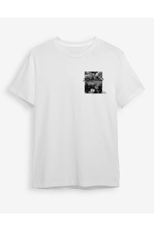 Trendyol White Text Printed Regular/Normal Cut T-shirt