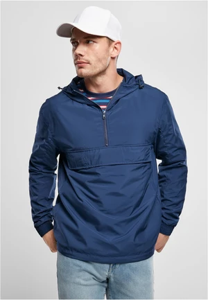 Basic Pull Over Jacket Dark Blue