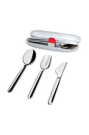 Sada příborů v pouzdře Alessi Food a porter 3-pack