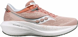 Saucony Triumph 21 Womens Lotus/Bough 38,5 Chaussures de course sur route