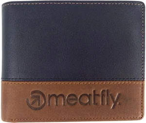 Meatfly Eddie Premium Leather Peněženka Navy/Brown