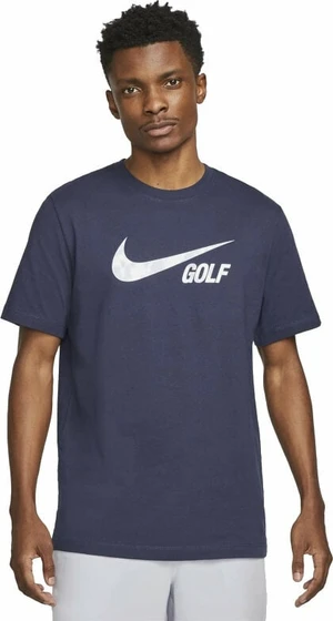 Nike Swoosh Mens Golf T-Shirt Midnight Navy S Koszulka Polo