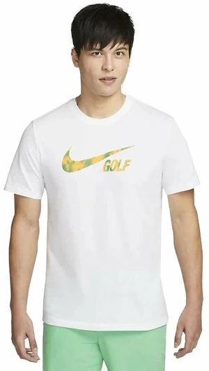 Nike Swoosh Mens Golf T-Shirt White 2XL Rövid ujjú póló