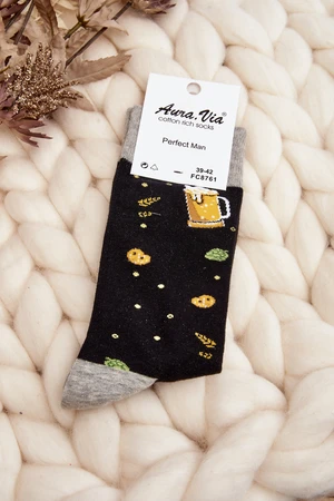 Men's Socks Beer Black