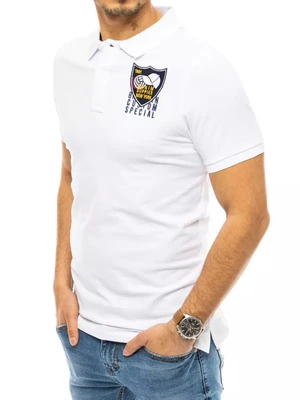 Polo shirt embroidered with white Dstreet