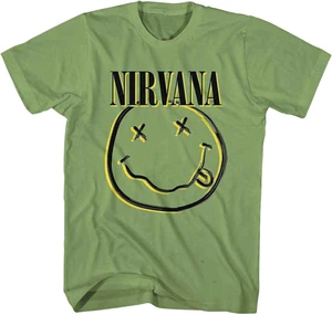 Nirvana Koszulka Inverse Happy Face Unisex Green M