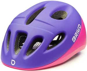 Briko Fury Matt Violet Pink 46-48 Cască bicicletă copii