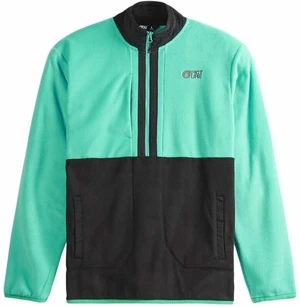 Picture Mathew 1/4 Fleece Black/Spectra Green L Pulover