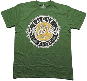 Bob Marley T-Shirt Smoke Shop Unisex Green XL