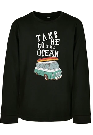 Kids Take Me To The Ocean Longsleeve Black