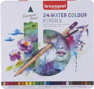 Bruynzeel Expression Tin Coffret crayons aquarelle 24 pièces