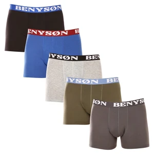 5PACK pánské boxerky Benysøn bambusové vícebarevné