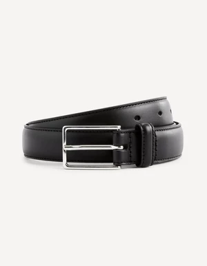 Black men's leather belt Celio