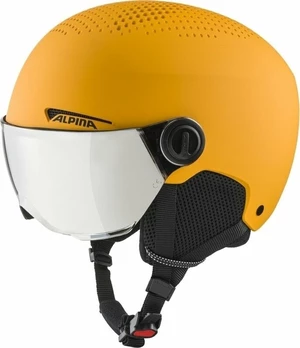 Alpina Zupo Visor Q-Lite Junior Ski helmet Burned/Yellow Matt M Lyžařská helma