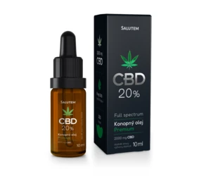 CBD 20 % Konopný olej Premium SALUTEM