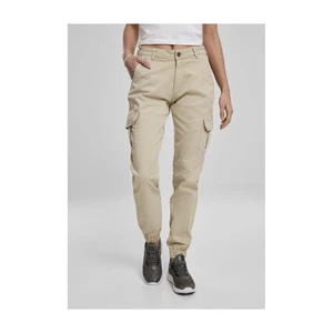 Women's Cargo High Waisted Concrete Trousers