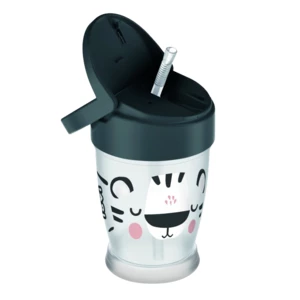 LOVI hrnček so slamkou Salt&Pepper JUNIOR 250 ml