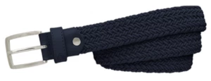 Alberto Belt Basic Braided Womens Dark Navy 90