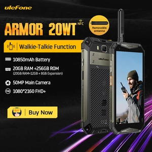 （2023 New）Ulefone Armor 20WT Rugged Waterproof Smartphone DMR Walkie-Talkie 10850mAh Mobile Phones 20GB+256GB Android Phone