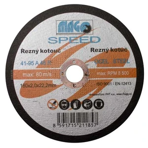 Řezný kotouč na kov 180x2,0x22mm MAGG SPEED