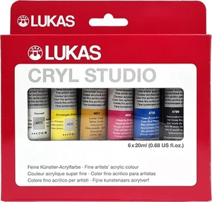 Lukas Cryl Studio Zestaw farb akrylowych 6 x 20 ml