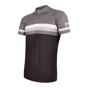 Men's Jersey Sensor Cyklo Summer Stripe Black/Grey