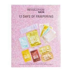 REVOLUTION Skincare, 12 Days of Face, Body & Hair Mask Advent Calendar, sada