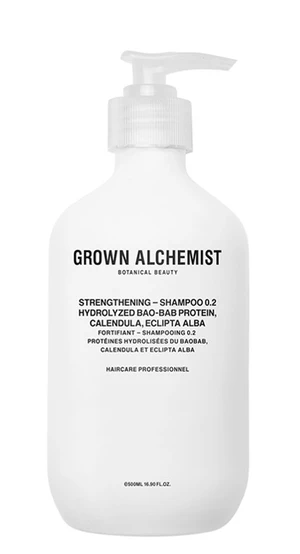 Grown Alchemist Posilující šampon Hydrolyzed Bao-Bab Protein, Calendula, Eclipta Alba (Strengthening Shampoo) 500 ml