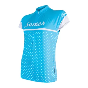 Women's Cycling Jersey Sensor Cyklo Dots Blue